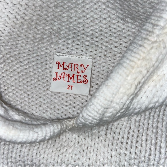 Mary James White Hooded Sweater with Felt Pig Appliqué - Picture 7 of 7